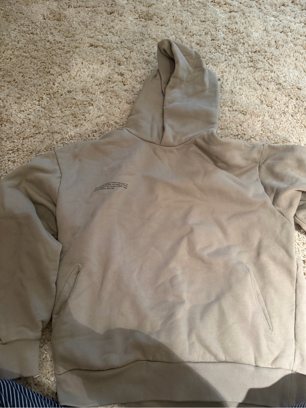 Pangaia Women's Crewneck Hoodie in Light Taupe